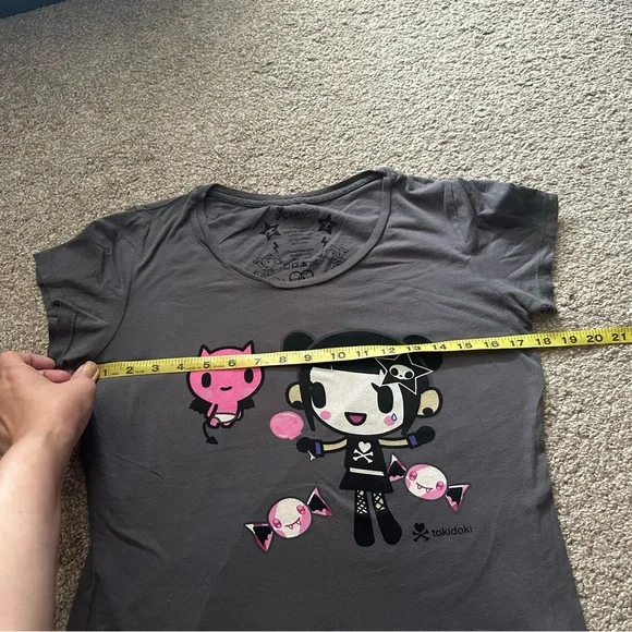 Lot of 4 Spooky Goth Kawaii Ladies T-Shirts by Tokidoki size Large - Picture 2 of 12